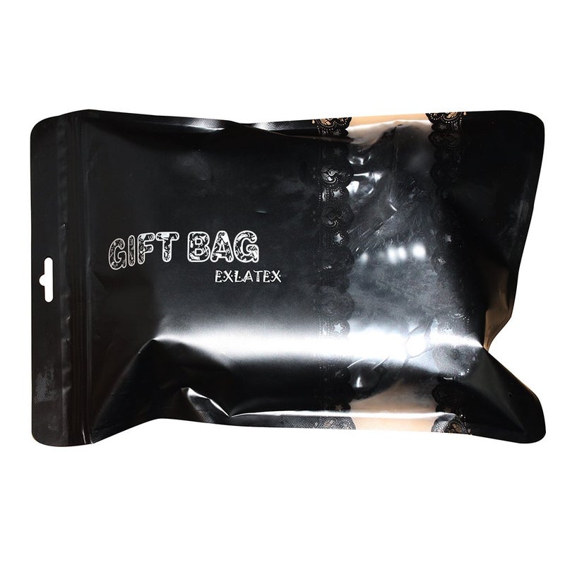 EXLATEX Women's Latex Rubber Gummi Black Mini Skirt (Medium, Black) - Image 5